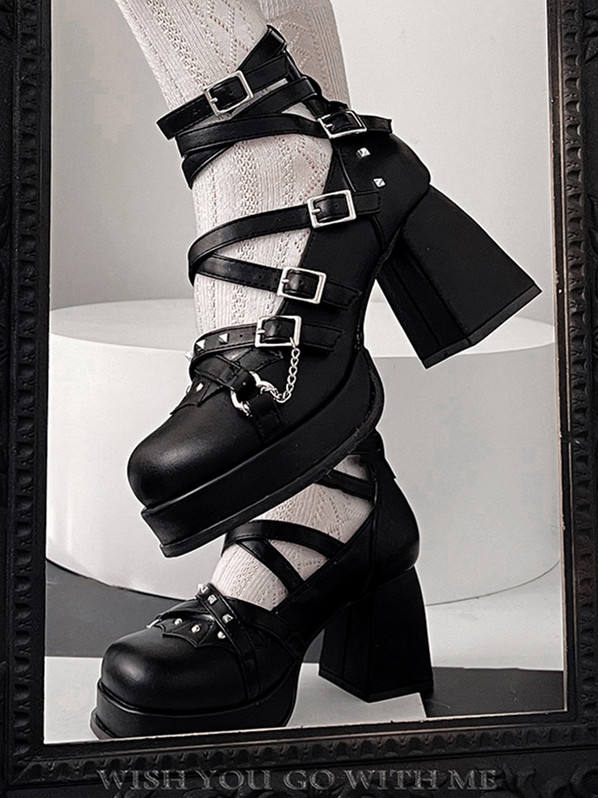 Punk Gothic High Heels Lolita Shoes