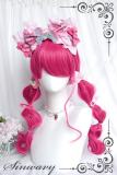 Sweet Cartoon Pitaya Red Long Curl Wig