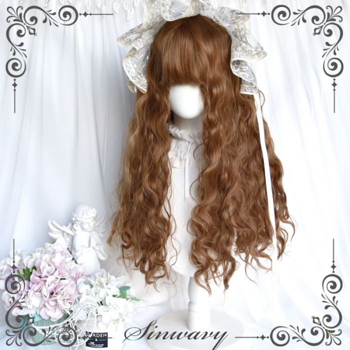 Retro Brown Doll Long Curl Hair Lolita Wig