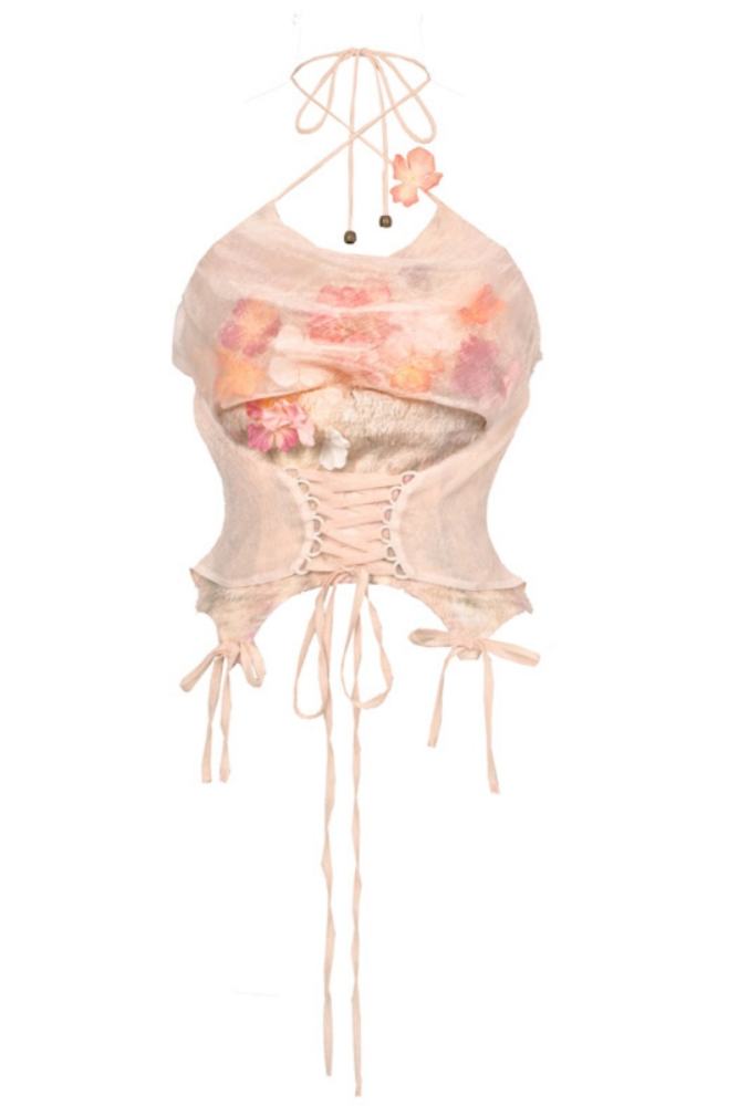 Blood Supply Spring Spirit and Flower Coat, Top and Necklace