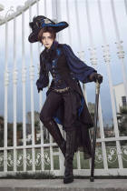 Immortal Thorn Sword Night Ouji Lolita Coat and Short Pants