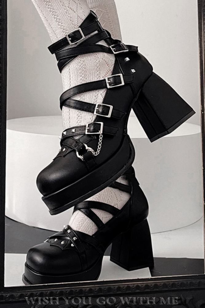 Punk Gothic High Heels Lolita Shoes