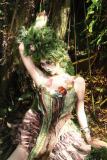 Blood Supply Spring Spirit and Flower Strapless Dress and Necklace