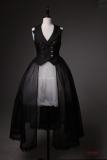 Lilith House Horrible Wonderland Suit Vest with Detachable Overskirt