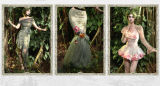 Blood Supply Spring Spirit and Flower Strapless Dress and Necklace
