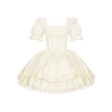 Withpuji Letter and Poetry White Set Hime Lolita Dress