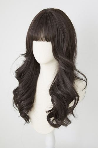 Brightlele Angel Wings Daily Long Curly Lolita Wig