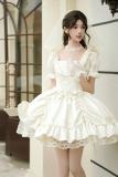 Withpuji Letter and Poetry White Hime Lolita Dress Accessories