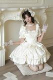Withpuji Letter and Poetry White Set Hime Lolita Dress