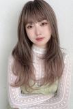 Brightlele Daily Tiered Red and Brown Long Straight Lolita Wig