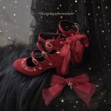 ElfArmorie Cupid's Heart - Sweet Velvet Lolita Heel Shoes