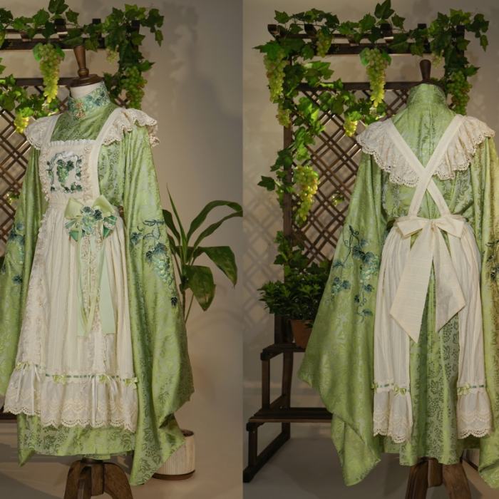 Vineyard Hanfu Qi Lolita Dress Top Apron