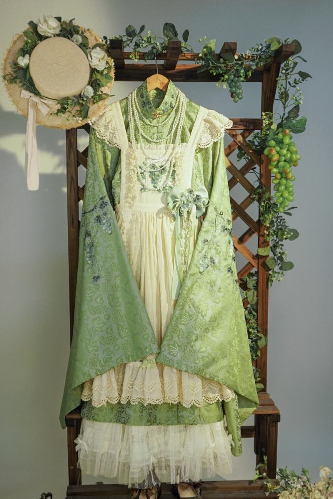 Vineyard Hanfu Qi Lolita Dress Top Apron