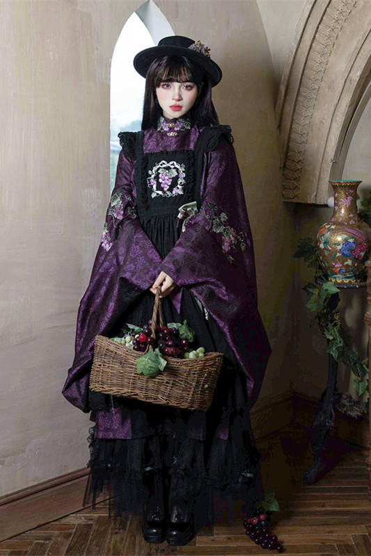 Vineyard Hanfu Qi Lolita Dress Top Apron