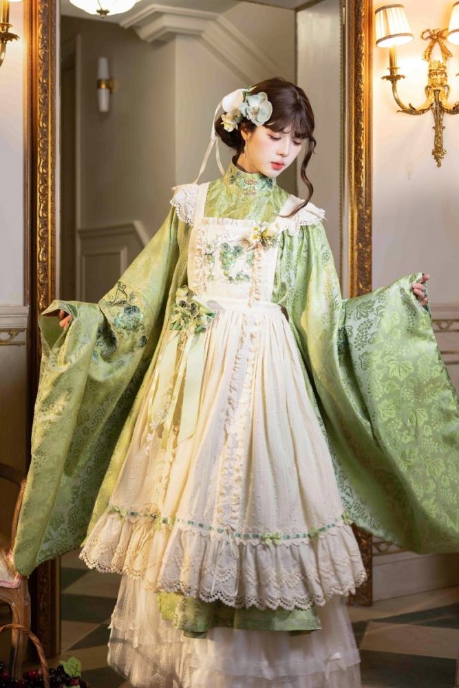 Vineyard Hanfu Qi Lolita Dress Top Apron