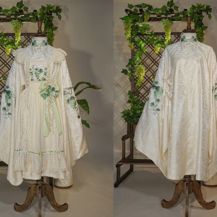 Vineyard Hanfu Qi Lolita Dress Top Apron