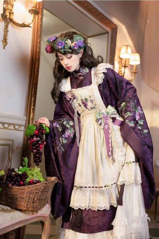 Vineyard Hanfu Qi Lolita Dress Top Apron