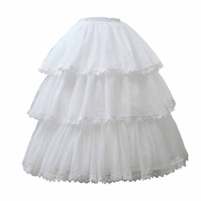 45-72cm Length and Shape Adjustable Hoopskirt Boguta Flexible Crinoline Petticoat
