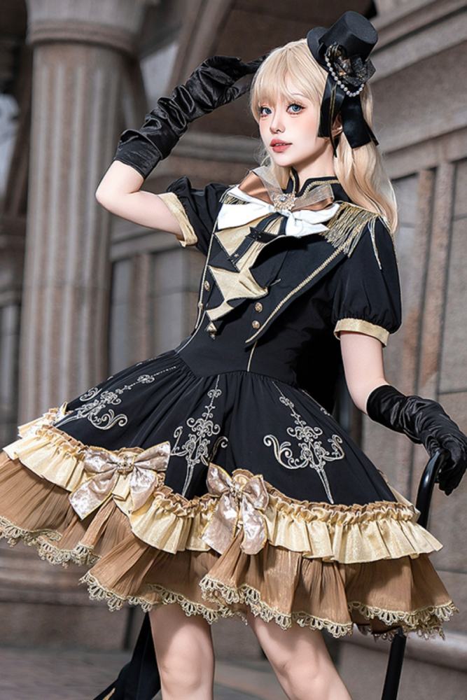 Unchartde Stars Gilded Oath Shawl One Piece Lolita Dress