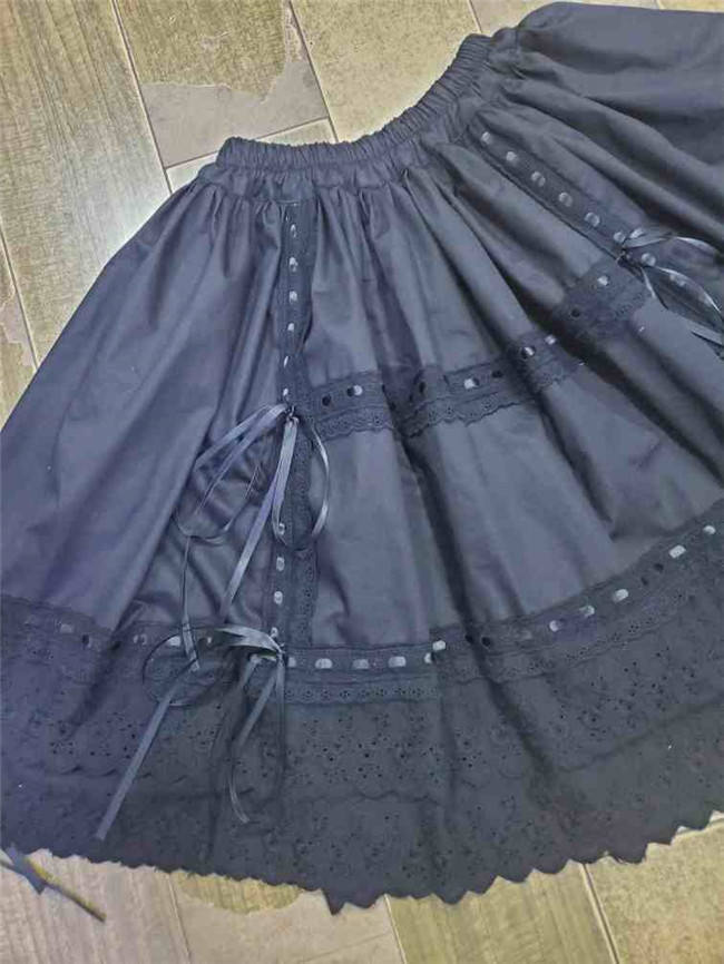 45-80cm Embroidery Cotton Lolita Underskirt
