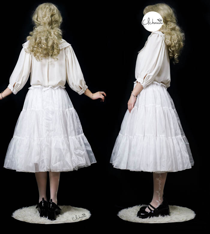 70cm Bustle Petticoat Boguta Tulle Petticoat and Detachable Bustle