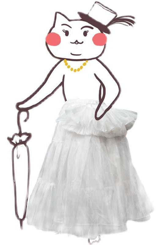 70cm Bustle Petticoat Boguta Tulle Petticoat and Detachable Bustle