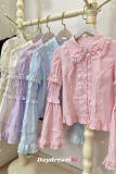 Retro Bow Lace Extended Sleeve