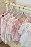 Retro Bow Lace Long and Short Sleeve Blouse