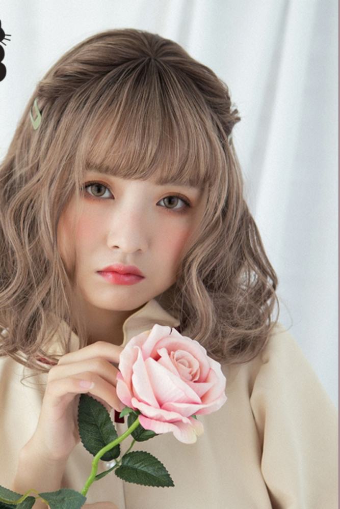Brightlele Angel Doll Curly Short Lolita Wig
