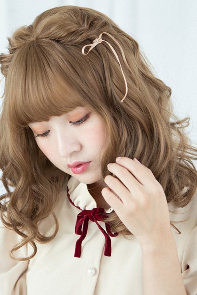 Brightlele Angel Doll Curly Short Lolita Wig
