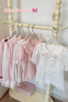 Retro Bow Lace Long and Short Sleeve Blouse