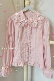Retro Bow Lace Long and Short Sleeve Blouse
