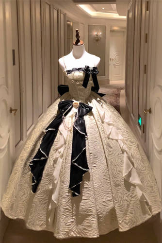 Crowns of Moon Hime Lolita Dress, Long Princess Formal Dress