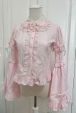 Retro Bow Lace Extended Sleeve