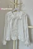 Retro Bow Lace Long and Short Sleeve Blouse