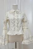 Retro Bow Lace Extended Sleeve