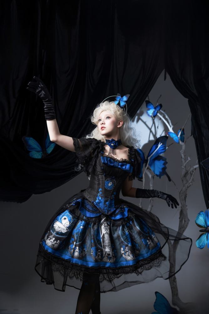 Darkmoon Corridor Plus Size Gothic Lolita Top Skirt