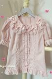 Retro Bow Lace Long and Short Sleeve Blouse