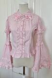 Retro Bow Lace Extended Sleeve