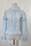 Retro Bow Lace Extended Sleeve