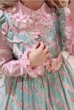 Retro Bow Lace Extended Sleeve