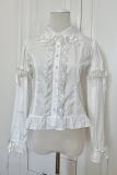 Retro Bow Lace Extended Sleeve