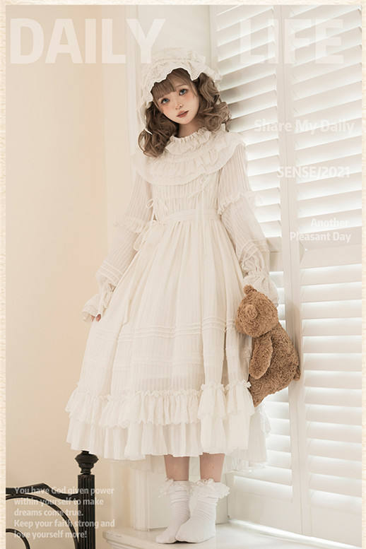 Good Night Kuro Shiro Lolita Gothic One Piece Dress