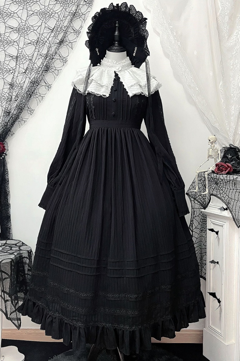 ワンピース LIFESTYLIST Calm Dress kuro Calm Dress kuro │ LIFESTYLIST