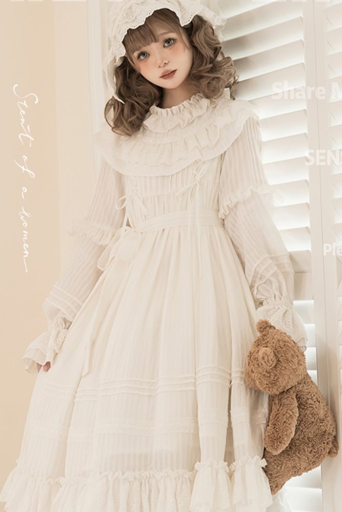 Good Night Kuro Shiro Lolita Gothic One Piece Dress