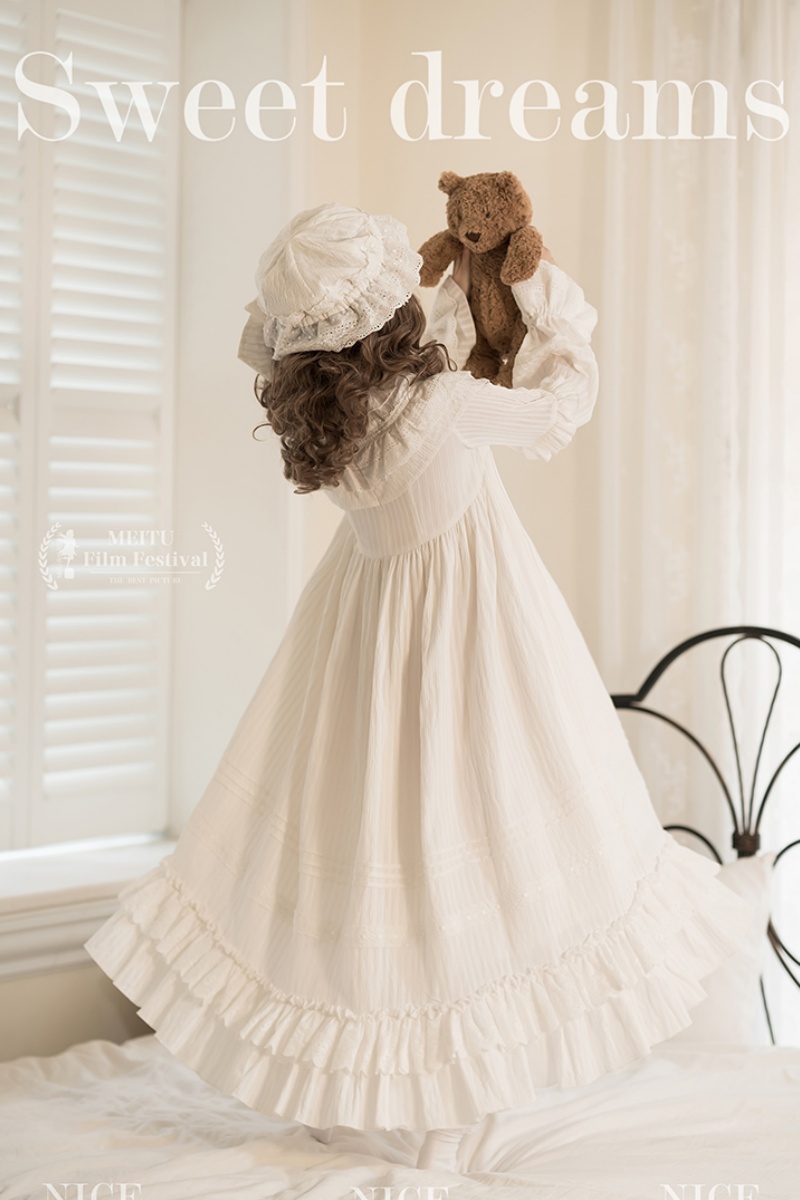 Good Night Kuro Shiro Lolita Gothic One Piece Dress