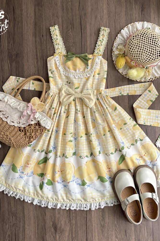 Miss Point Lemon Chicks Spring Summer Lolita JSK