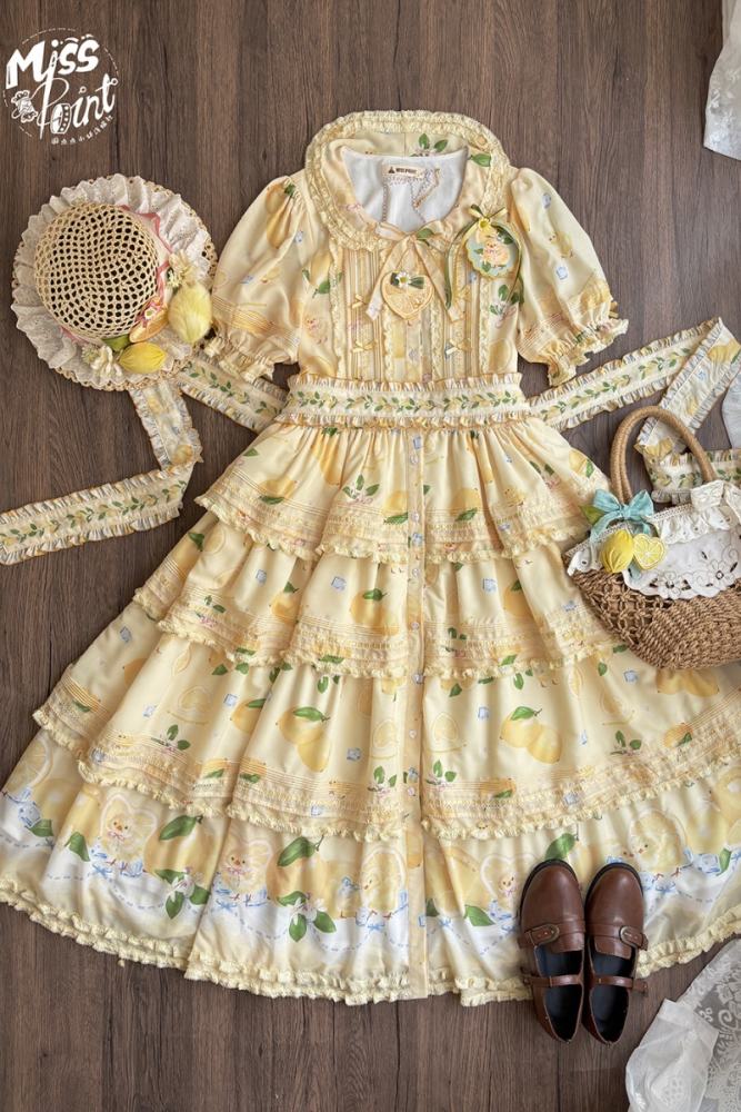 Miss Point Lemon Chicks Spring Summer Lolita One Piece Dress