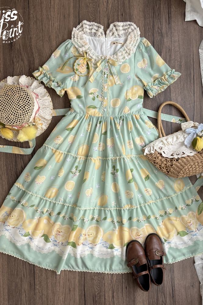 Miss Point Lemon Chicks Spring Summer Lolita One Piece Dress