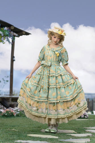 Lemon Chicks Spring Summer Lolita One Piece Dress